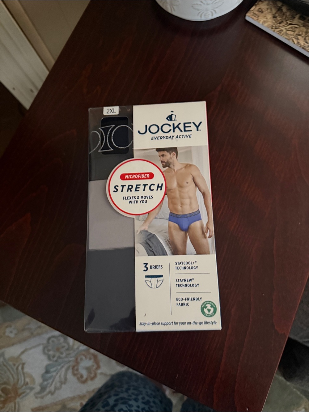 Jockey Men's Briefs 3-Pack - Black, Gray, Blue